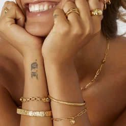 Stevie Gold Cuff Bracelet