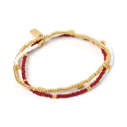 Sunny Bracelet Set - Burgundy