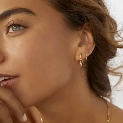 Sweetheart Gold Earrings - Small