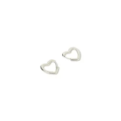 Sweetheart Silver Earrings - Small