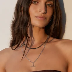 Sylvia Silver Snake Chain Necklace