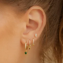 Tabitha Huggie Earrings