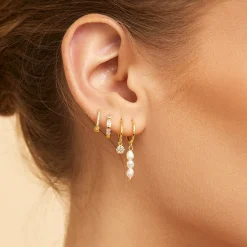 Tabitha Huggie Earrings