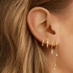 Tabitha Huggie Earrings