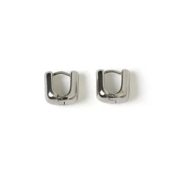 Tess Silver Hoop Earrings