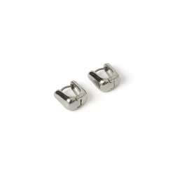 Tess Silver Hoop Earrings