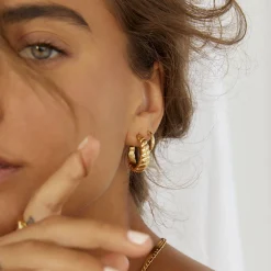 Tilly Gold Hoop Earrings