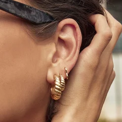 Tilly Gold Hoop Earrings
