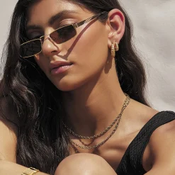 Tilly Gold Hoop Earrings