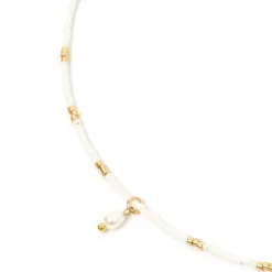 Zara Necklace - Daisy White