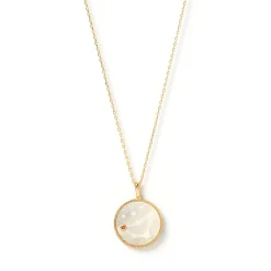 Zodiac Pearl Charm Necklace