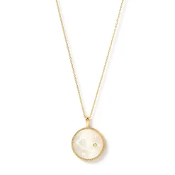 Zodiac Pearl Charm Necklace