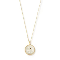Zodiac Pearl Charm Necklace
