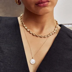 Zodiac Pearl Charm Necklace