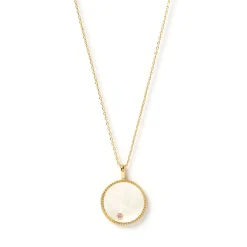 Zodiac Pearl Charm Necklace